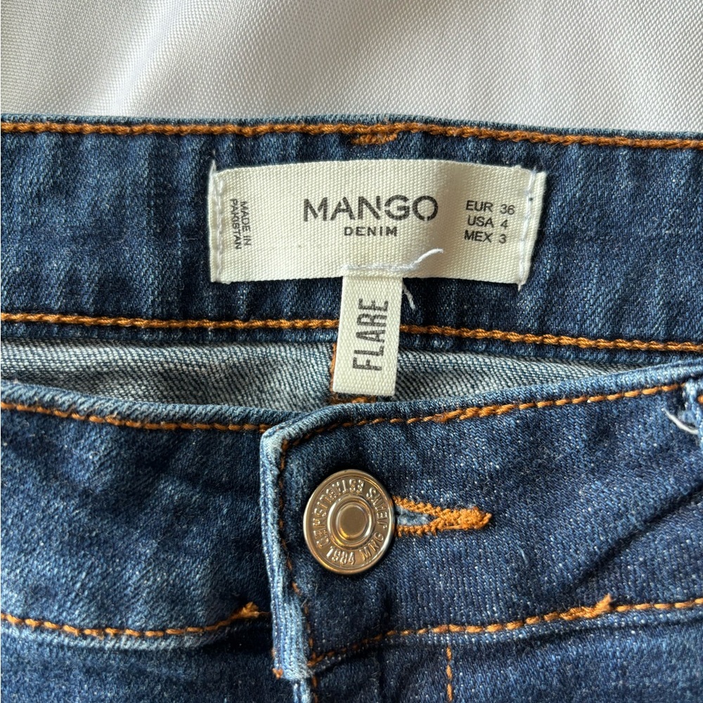 Mango Flare Dark Wash Jean